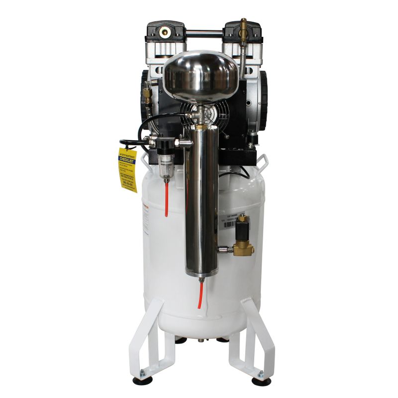 California Air Tools 10020DC Ultra Quiet Oil-Free 2hp 10 Gallon Air Compressor rear view