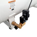 California Air Tools 20060CAD Ultra Quiet Oil-Free 6hp 20 Gallon Air Compressor rear view showing the automatic drain valve