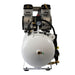 California Air Tools 20060CAD Ultra Quiet Oil-Free 6hp 20 Gallon Air Compressor right side view showing the control switch and pressure gauge