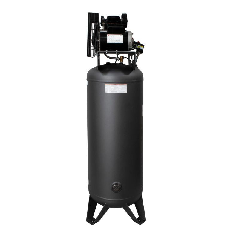 California Air Tools 60037BD heavy duty belt driven 3.7hp 60 gallon air compressor left side view