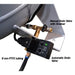 California Air Tools 60040CAD Ultra Quiet Oil-Free 4hp 60 Gallon Air Compressor rear view showing the automatic drain valve and manual drain valve with strainer