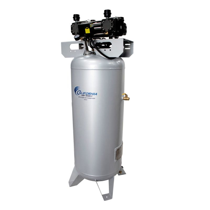 California Air Tools 60065C Ultra Quiet Oil-Free 6.5hp 60 Gallon Air Compressor front right quarter view