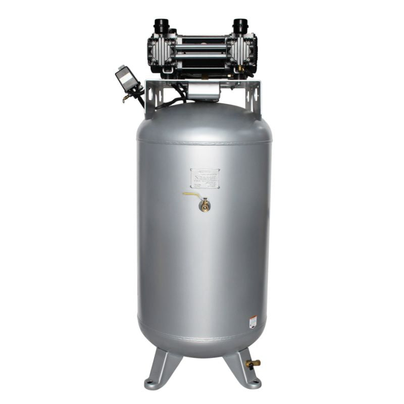 California Air Tools 80060C Ultra Quiet Oil-Free 6hp 80 Gallon Air Compressor right side view