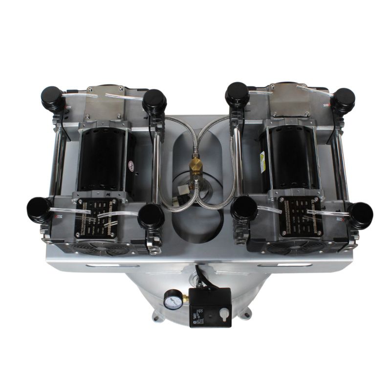 California Air Tools 80060C Ultra Quiet Oil-Free 6hp 80 Gallon Air Compressor top view