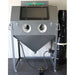 Raptor Blaster RB4226 Sand Blasting Cabinet Front View With The RB100DC Dust Collector